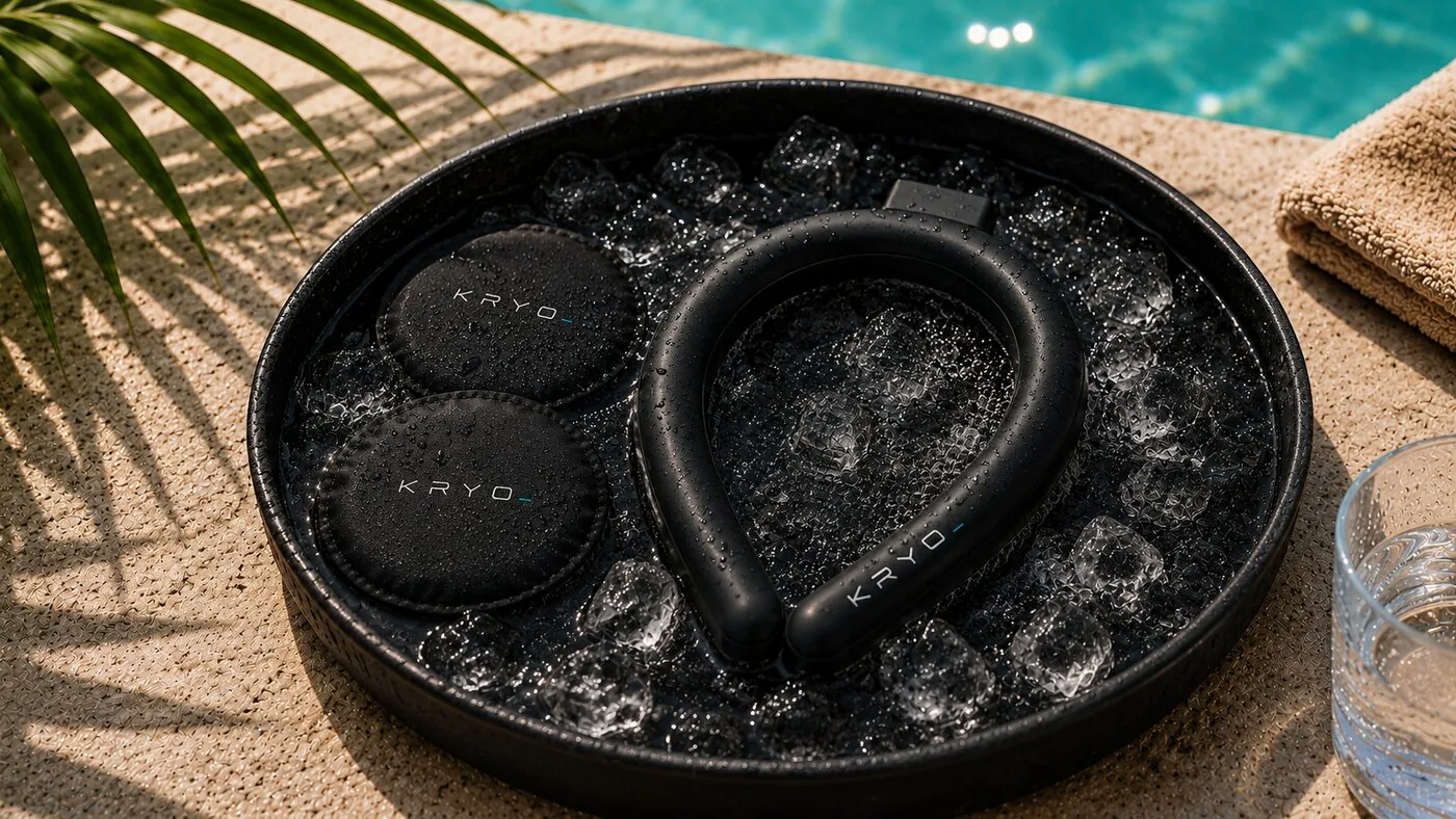 KRYO recharging in ice water.